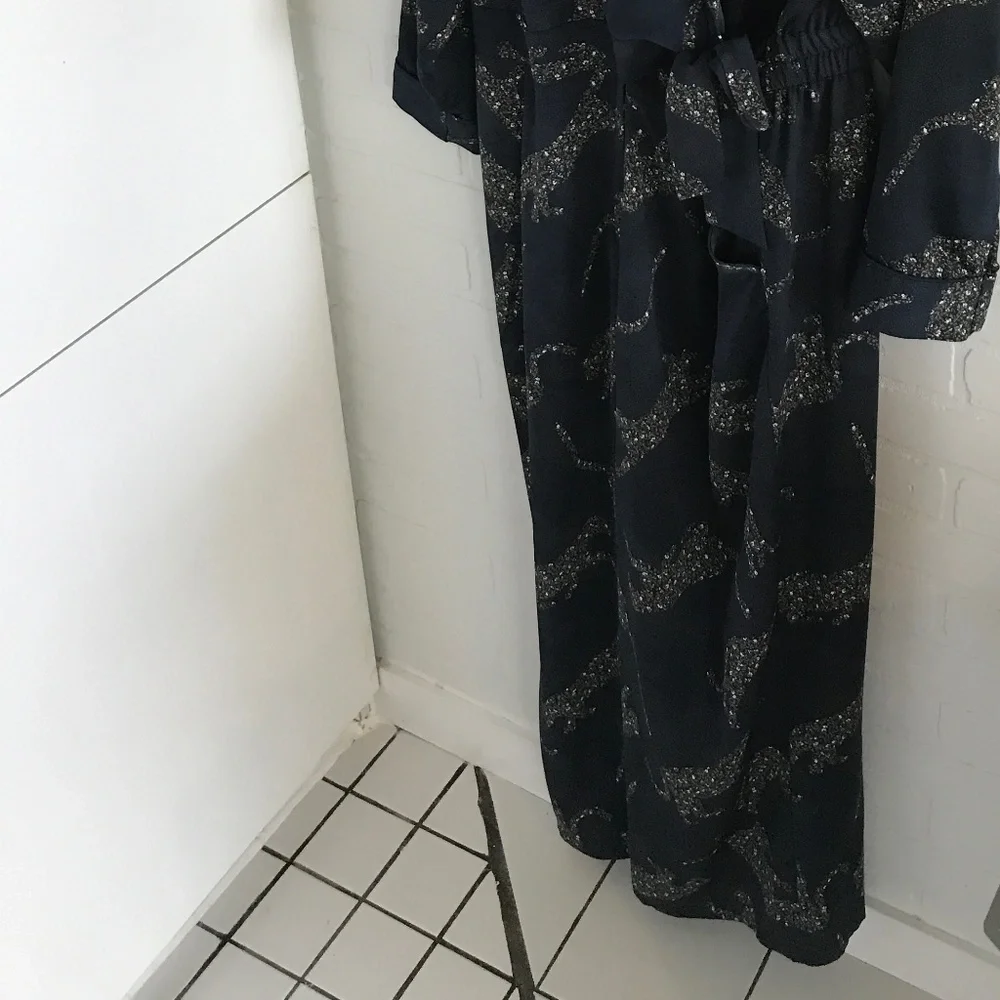 Addition Elle - Navy Leopard Print Jumpsuit with pockets - Plus Size 20 - Picture 7 of 8